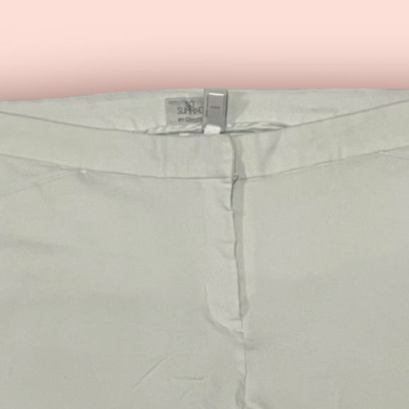 Chico's So Slimming White Bermuda Shorts sz 3 - Picture 7 of 8